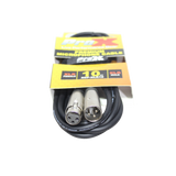 10 Ft. Balanced XLR3-F to XLR3-M Premium Audio Microphone Cable