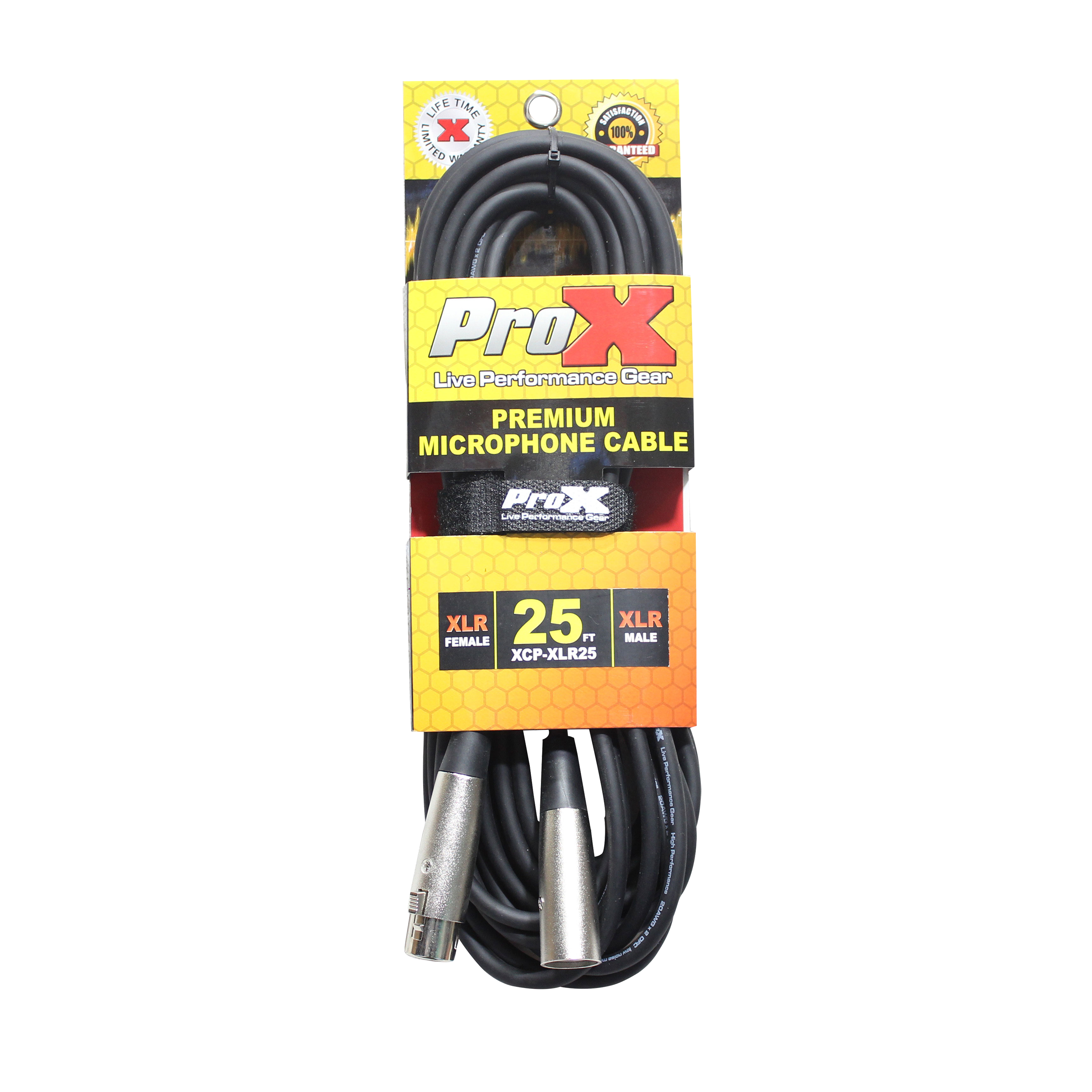 25 Ft. Balanced XLR-F to XLR-M Premium Audio Microphone Cable