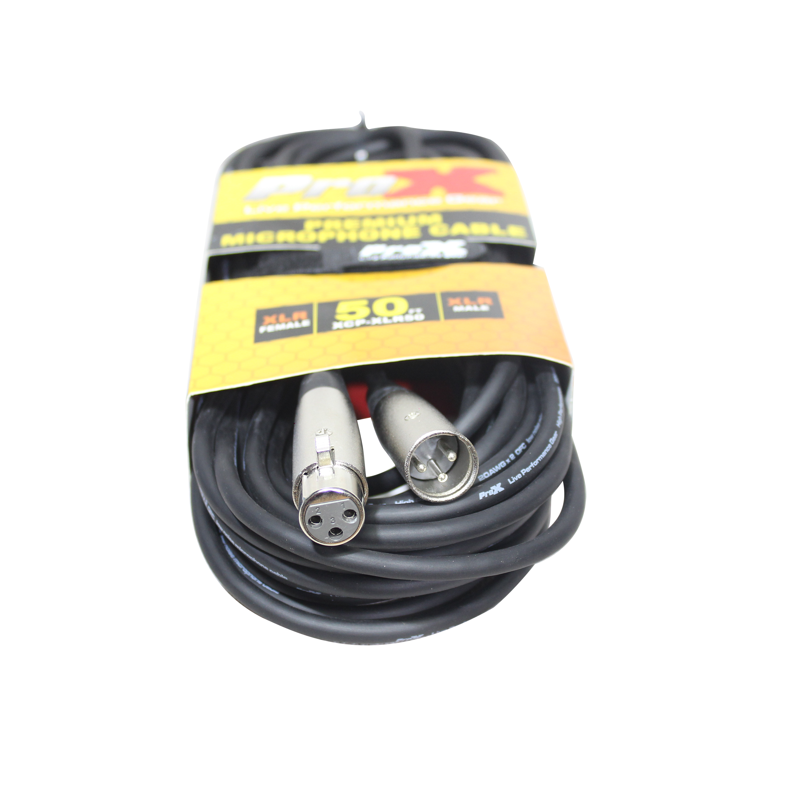 50 Ft. Balanced XLR3-F to XLR3-M Premium Audio-Microphone Cable
