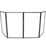 5 Panel Black Frame DJ Facade W-Stainless Quick Release 180 Deg. Hinges