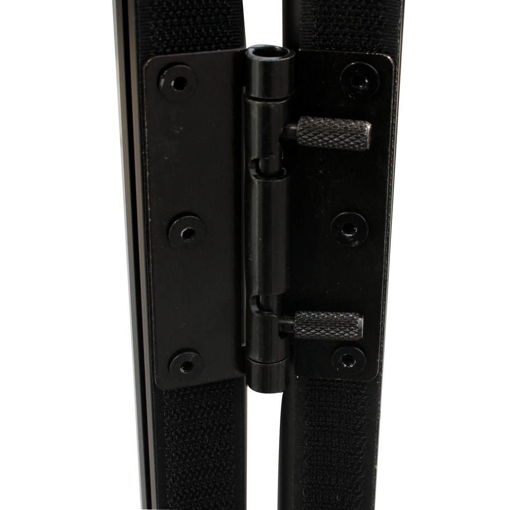 5 Panel Black Frame DJ Facade W-Stainless Quick Release 180 Deg. Hinges