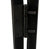 5 Panel Black Frame DJ Facade W-Stainless Quick Release 180 Deg. Hinges