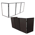 5 Panel Black Frame DJ Facade W-Stainless Quick Release 180 Deg. Hinges