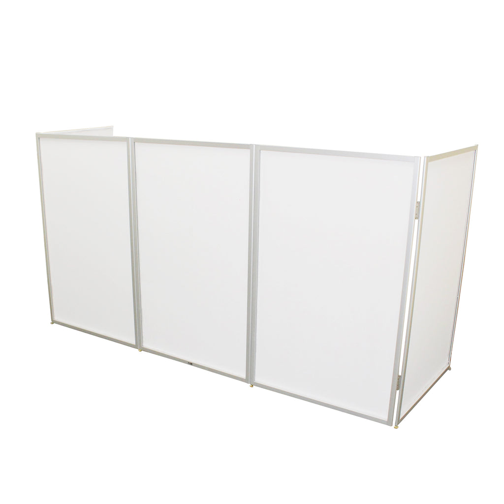 5 Panel Silver Frame DJ Facade W/ Stainless Quick Release 180 Deg Hinges