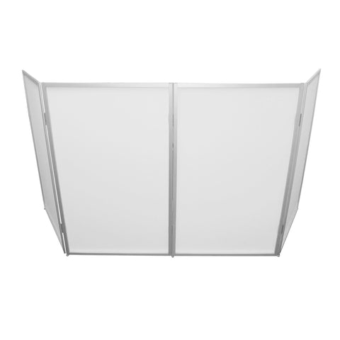 5 Panel Silver Frame DJ Facade W/ Stainless Quick Release 180 Deg Hinges