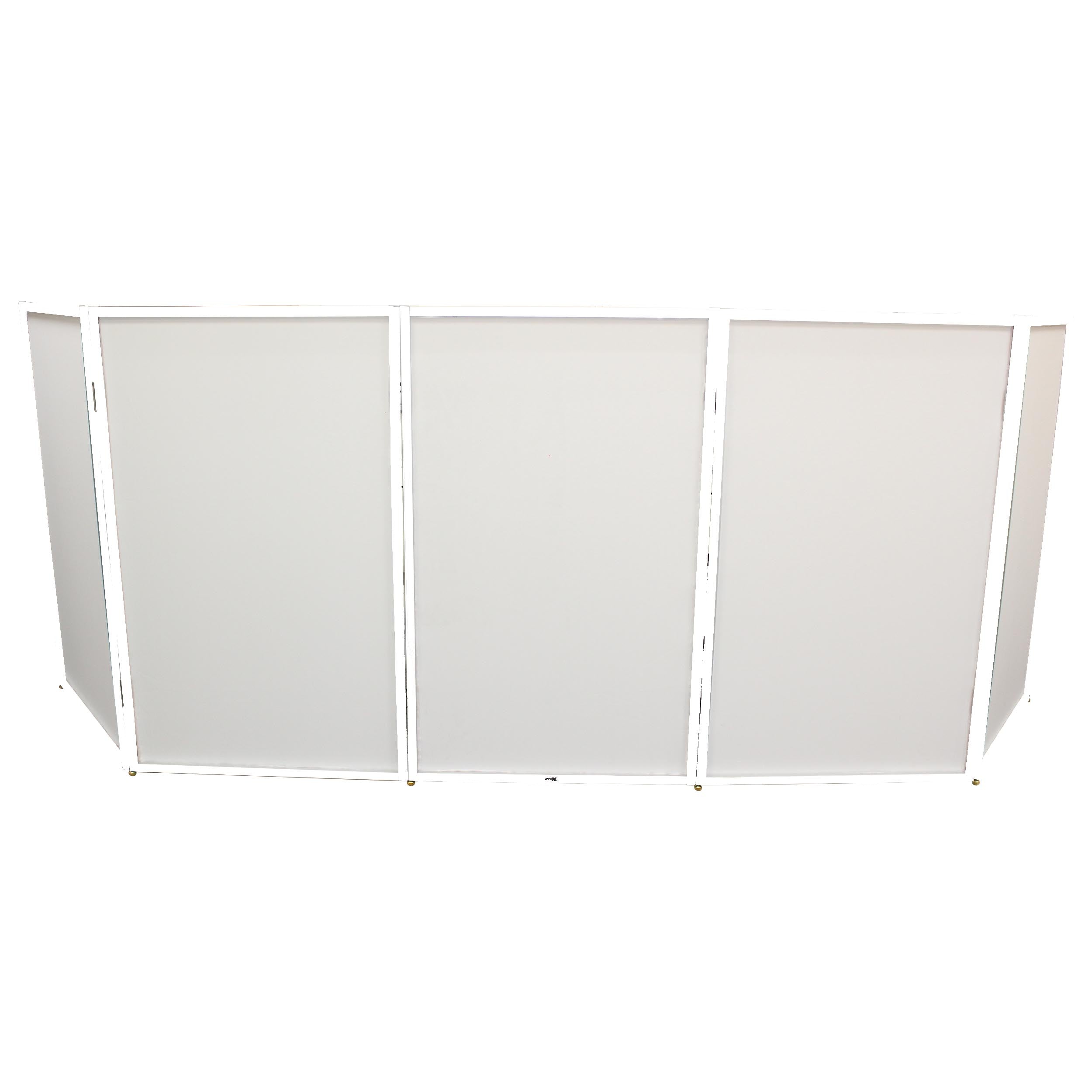 5 Panel - White Frame DJ Facade W-SS Quick Release 180° Hinges