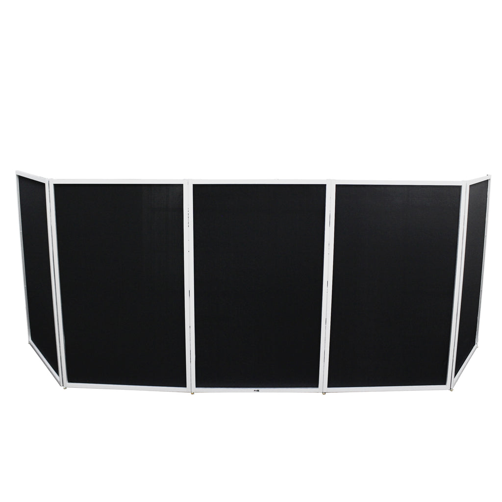 5 Panel - White Frame DJ Facade W-SS Quick Release 180° Hinges