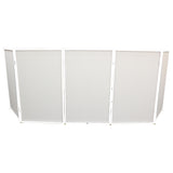 5 Panel - White Frame DJ Facade W-SS Quick Release 180° Hinges