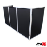 5 Panel Silver Frame DJ Facade W/ Stainless Quick Release 180 Deg Hinges