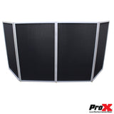 5 Panel Silver Frame DJ Facade W/ Stainless Quick Release 180 Deg Hinges