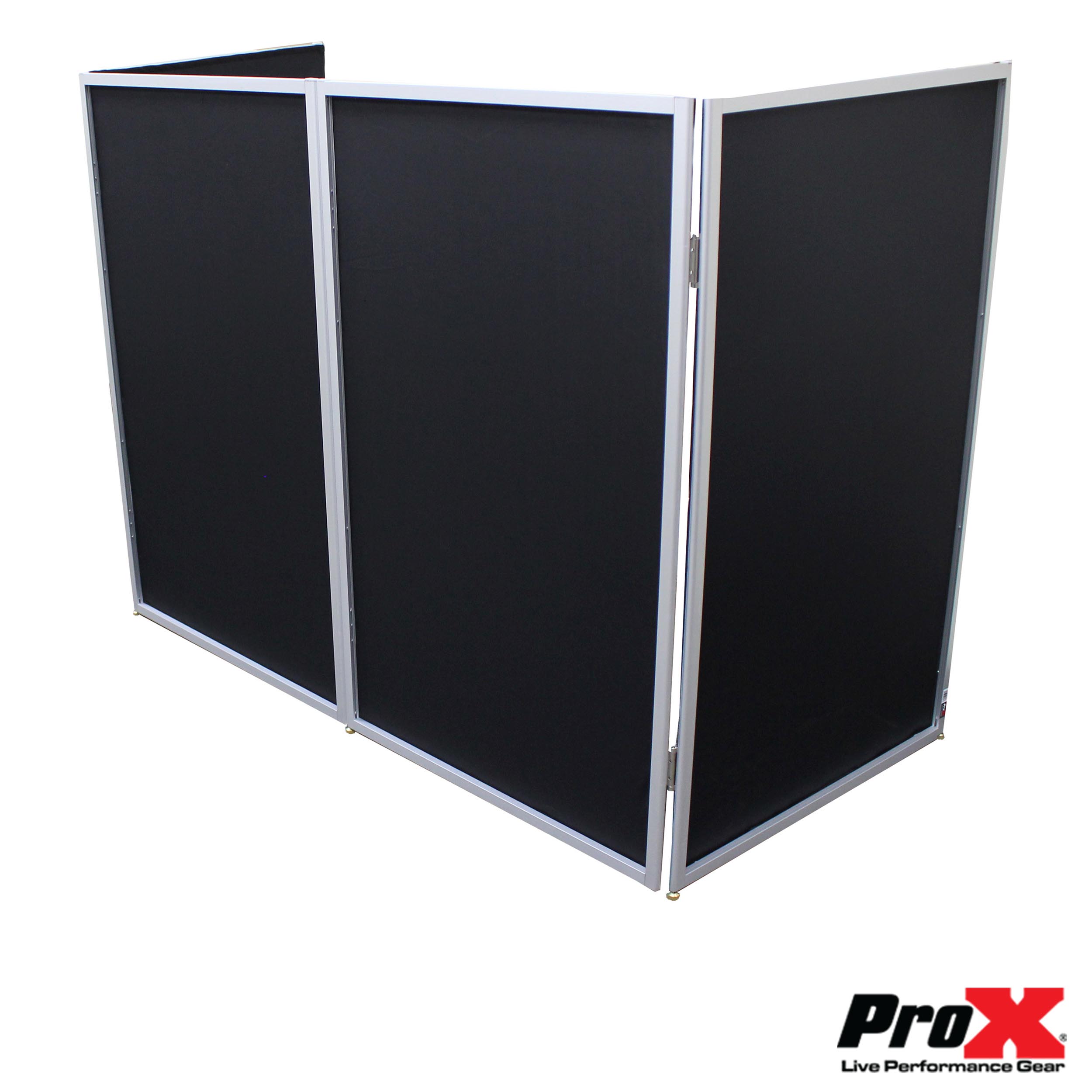 5 Panel Silver Frame DJ Facade W/ Stainless Quick Release 180 Deg Hinges