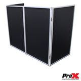 5 Panel Silver Frame DJ Facade W/ Stainless Quick Release 180 Deg Hinges