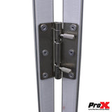 5 Panel Silver Frame DJ Facade W/ Stainless Quick Release 180 Deg Hinges