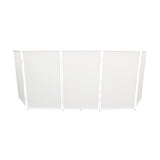 5 Panel - White Frame DJ Facade W-SS Quick Release 180° Hinges