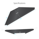 Four Panel Party Black Frame Collapse and Go DJ Facade, Two Side corner Shelves, Carry Bag, 4xBlack and 4xWhite Scrims