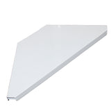 Universal Set of Corner Shelves for DJ Facades White Finish