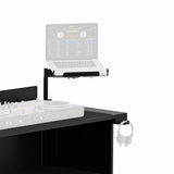 BLACK Universal Side Laptop Shelf Mounting Stand for B3 DJ Table Workstation by Humpter