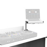 WHITE Universal Side Laptop Shelf Mounting Stand for B3 DJ Table Workstation by Humpter