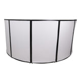 LUNA DJ Facade 5 Panel Curved with Black White Scrim Kit Black Hardware