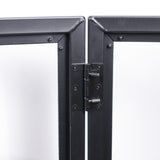LUNA DJ Facade 5 Panel Curved with Black White Scrim Kit Black Hardware