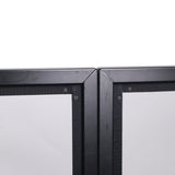 LUNA DJ Facade 5 Panel Curved with Black White Scrim Kit Black Hardware
