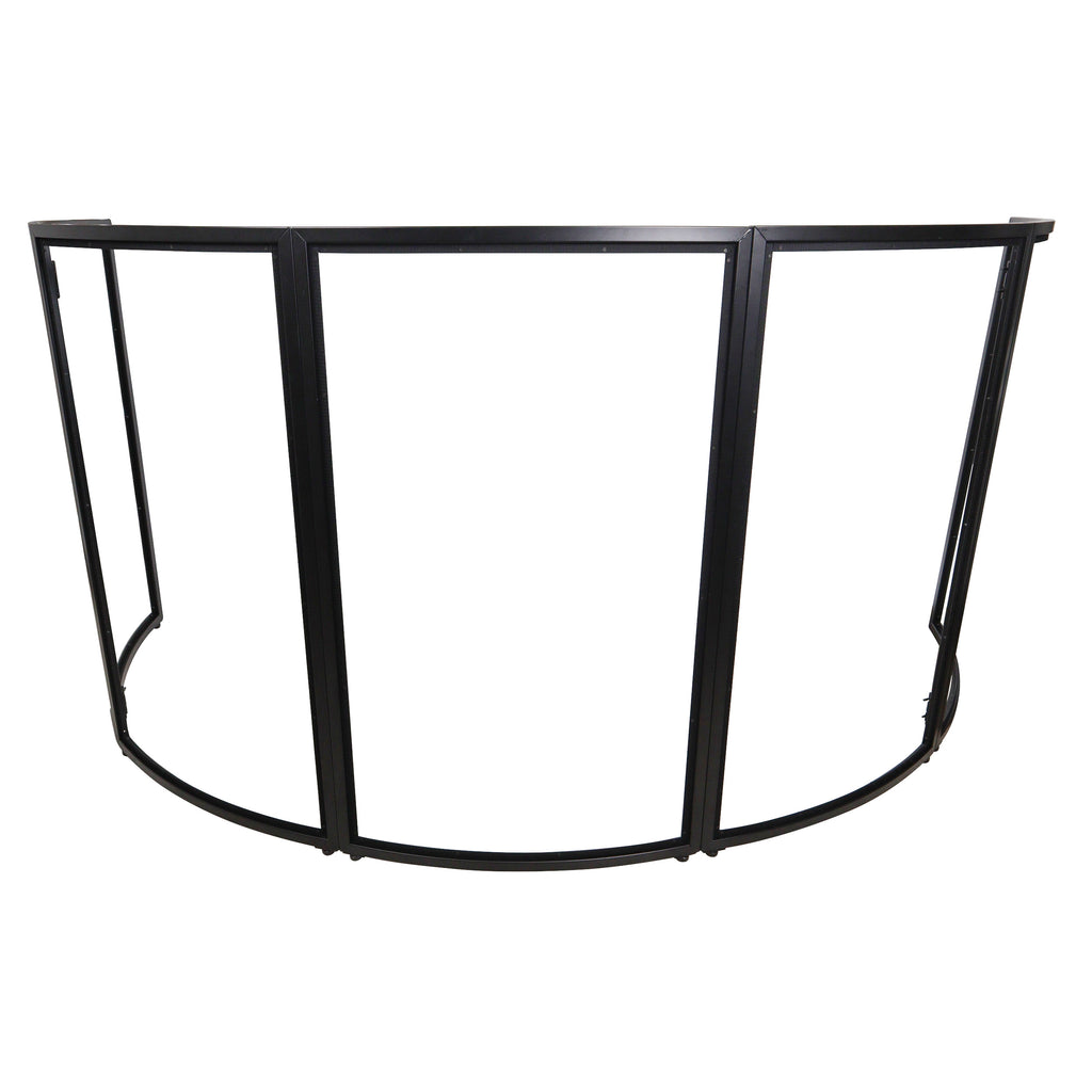 LUNA DJ Facade 5 Panel Curved with Black White Scrim Kit Black Hardware
