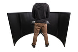 LUNA DJ Facade 5 Panel Curved with Black White Scrim Kit Black Hardware