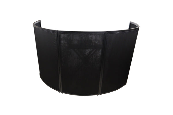 LUNA DJ Facade 5 Panel Curved with Black White Scrim Kit Black Hardware