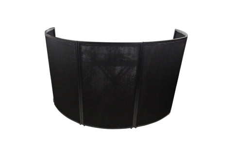 LUNA DJ Facade 5 Panel Curved with Black White Scrim Kit Black Hardware