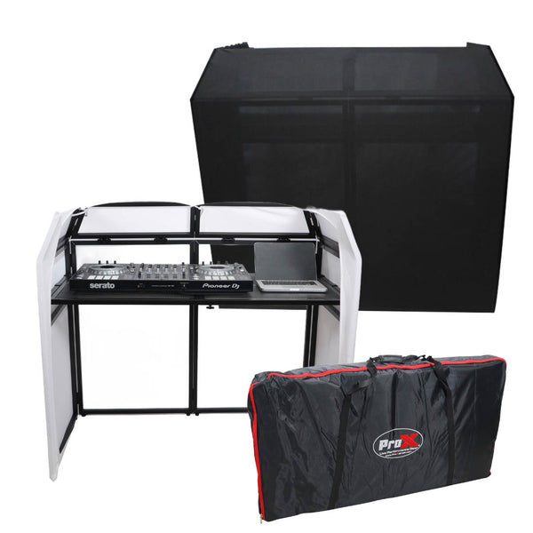 Mesa MK2 DJ Facade Table Station Includes White & Black Scrims and Padded Carry Bag