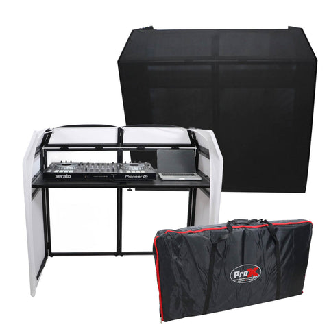 Mesa MK2 DJ Facade Table Station Includes White & Black Scrims and Padded Carry Bag
