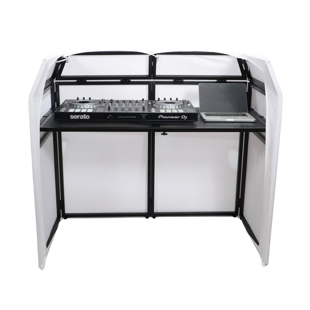 Mesa MK2 DJ Facade Table Station Includes White & Black Scrims and Padded Carry Bag