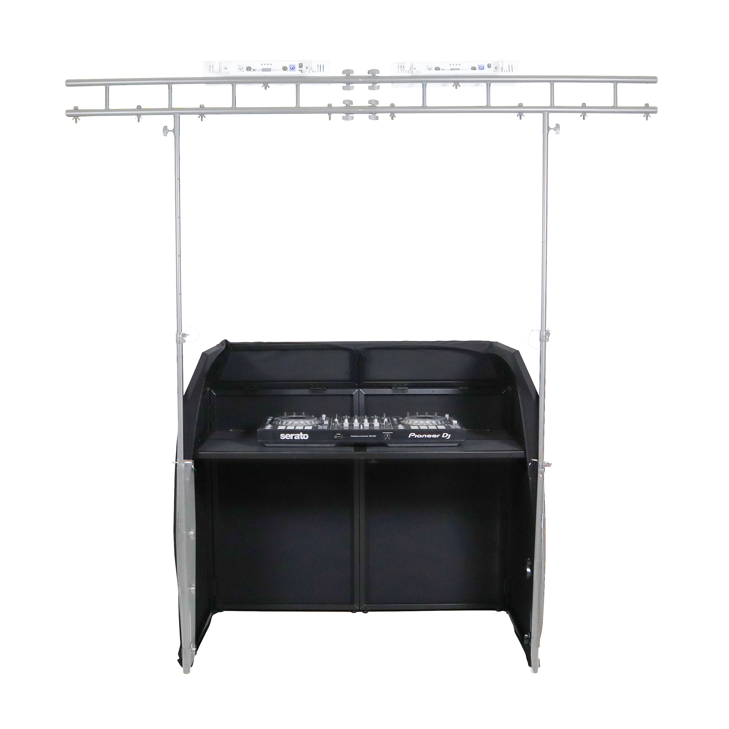 Mesa MK2 DJ Facade Table Station Includes White & Black Scrims and Padded Carry Bag