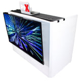 MESA MEDIA & MESA TRUSS PACKAGE Full DJ Workstation Includes Truss TV Bracket Mount White & Black Scrims and Carry Bag