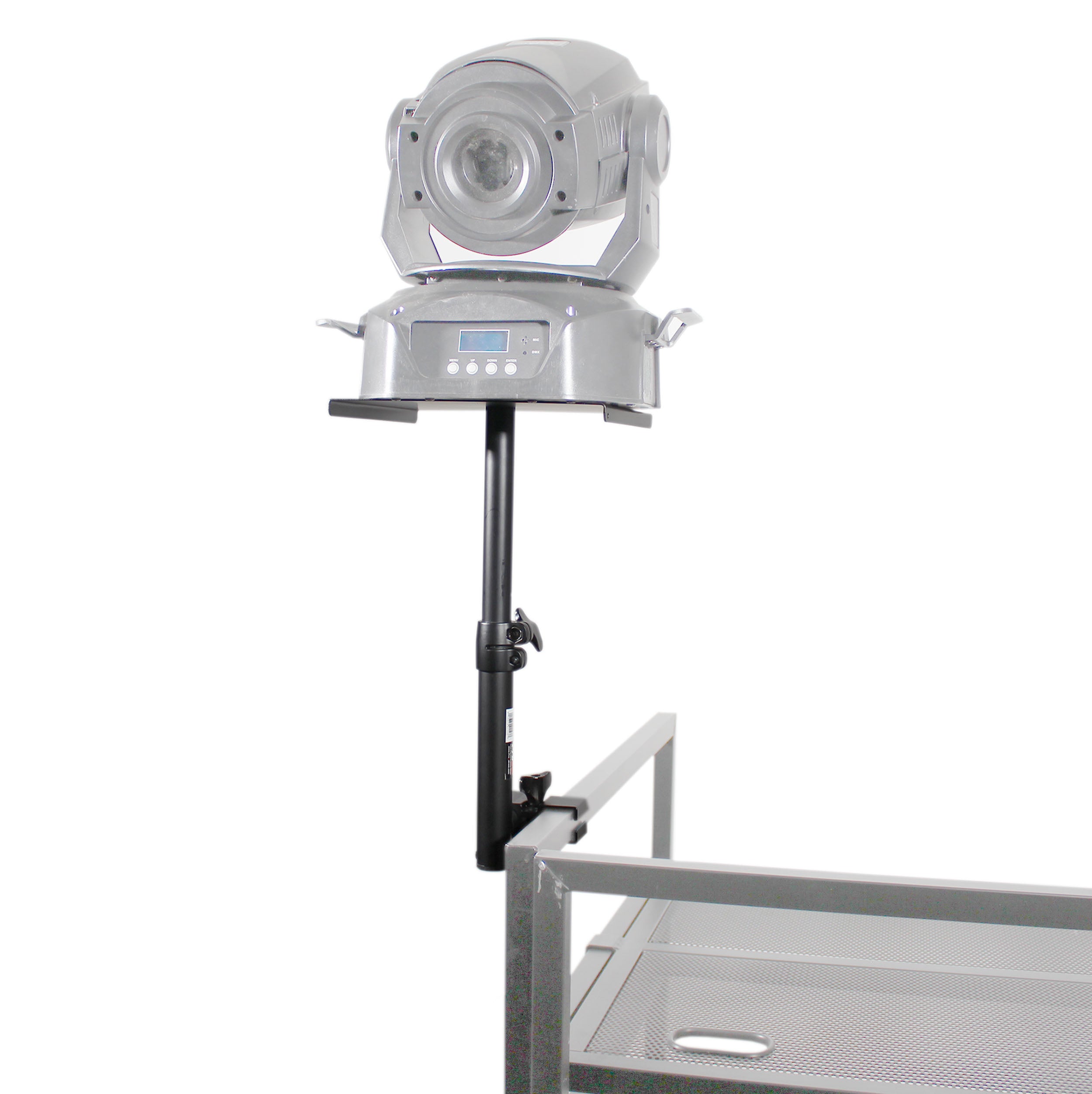 Universal Studio Monitor Speaker Tray and Lighting Stand for DJ Facade