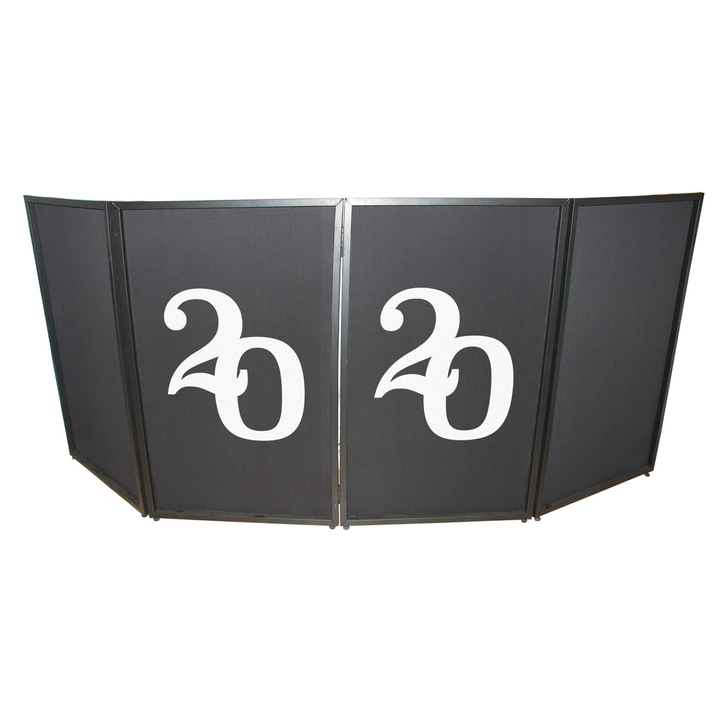 2020 Numerical Facade Enhancement Scrims - White Numbers on Black | Set of Two