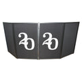 2020 Numerical Facade Enhancement Scrims - White Numbers on Black | Set of Two