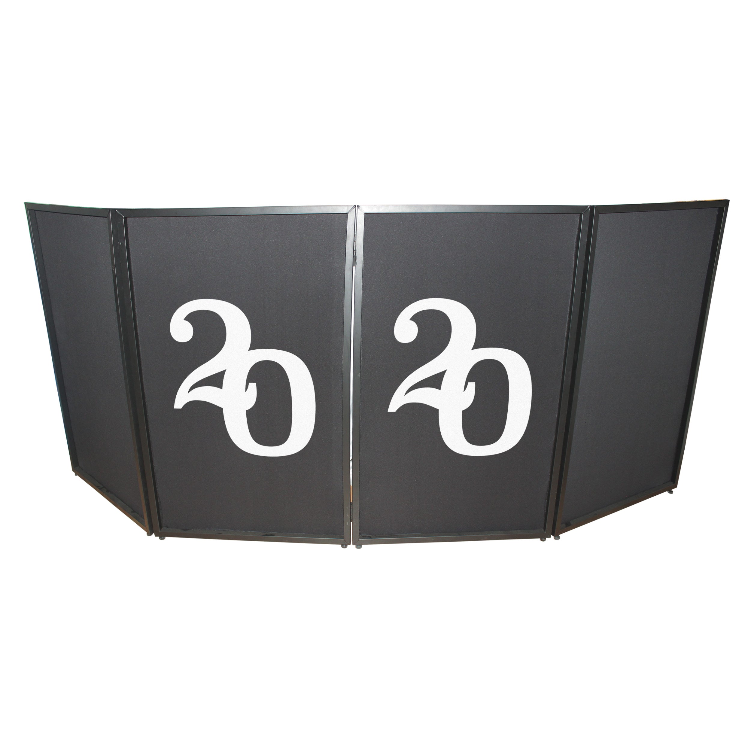 2020 Numerical Facade Enhancement Scrims - White Numbers on Black | Set of Two
