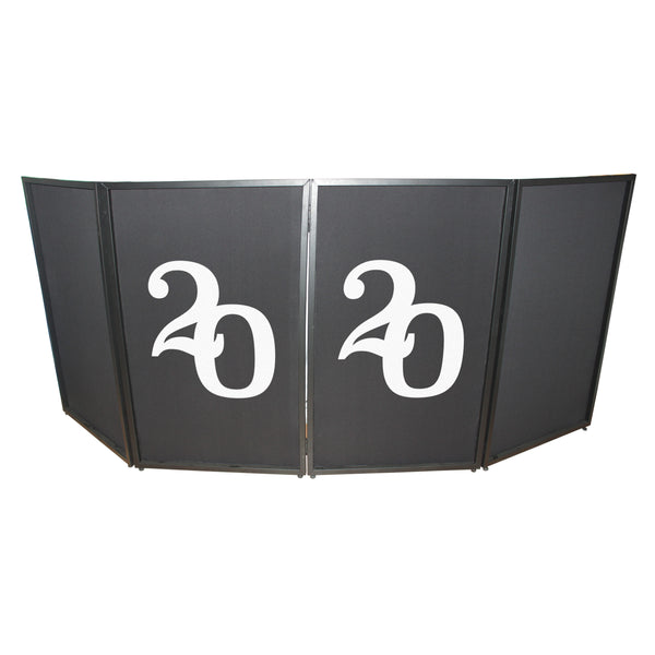 2020 Numerical Facade Enhancement Scrims - White Numbers on Black | Set of Two
