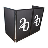 2020 Numerical Facade Enhancement Scrims - White Numbers on Black | Set of Two