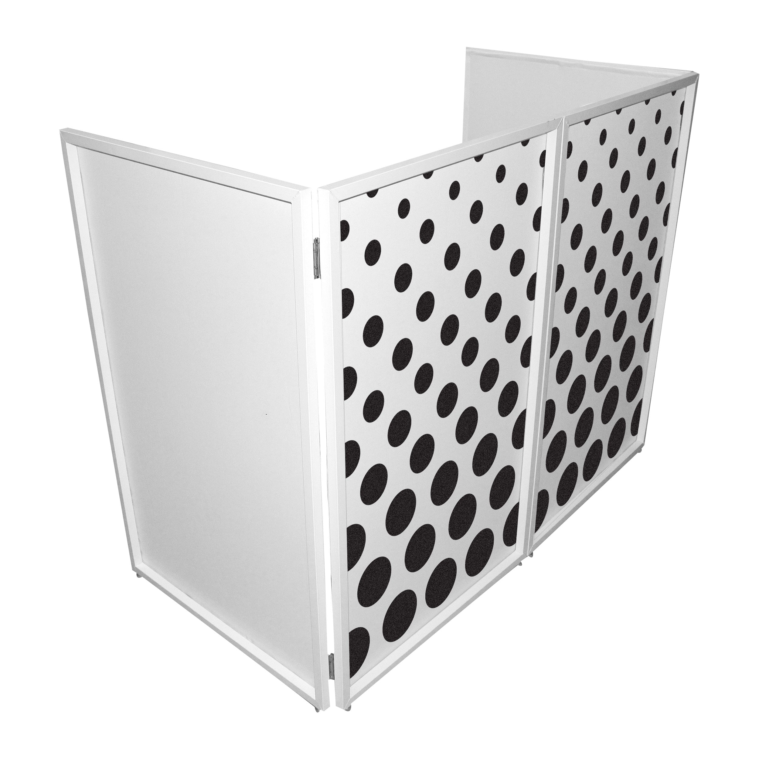Polka Dots Facade Enhancement Scrims - Black Dots on White | Set of Two