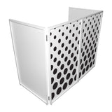 Polka Dots Facade Enhancement Scrims - Black Dots on White | Set of Two