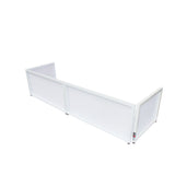 Replacement Scrim Set White – For 6 FT Table Top Facade Incl. 2 Front Panels and 2 Side Panels