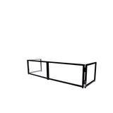 Black Frame 6 Ft foldable 4 Panel Tabletop DJ Facade Front Board booth with Black and White Scrims and poratble bag