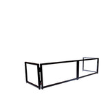 Black Frame 6 Ft foldable 4 Panel Tabletop DJ Facade Front Board booth with Black and White Scrims and poratble bag