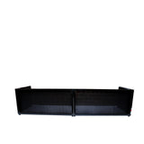 Black Frame 6 Ft foldable 4 Panel Tabletop DJ Facade Front Board booth with Black and White Scrims and poratble bag