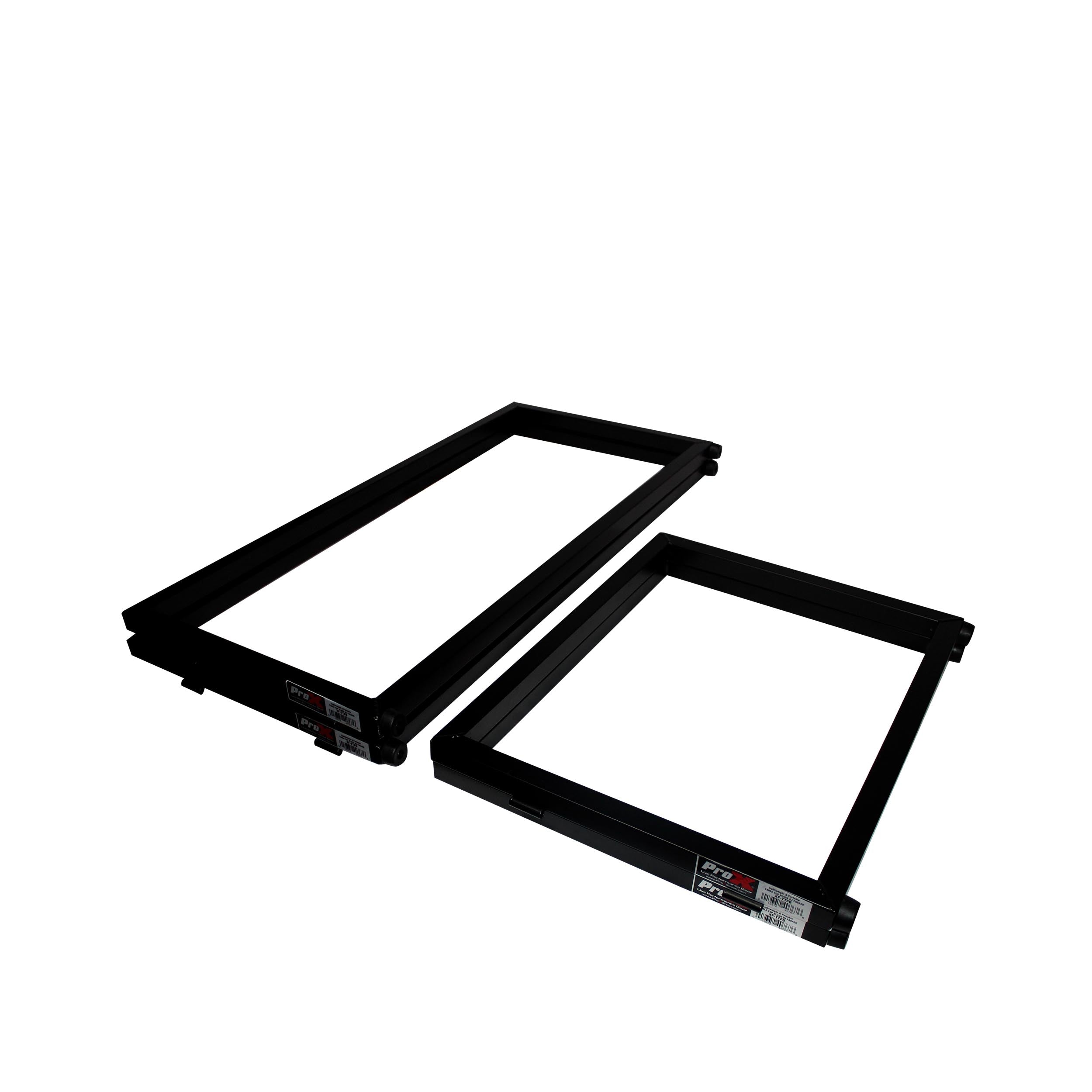 Black Frame 6 Ft foldable 4 Panel Tabletop DJ Facade Front Board booth with Black and White Scrims and poratble bag