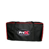 Black Frame 6 Ft foldable 4 Panel Tabletop DJ Facade Front Board booth with Black and White Scrims and poratble bag