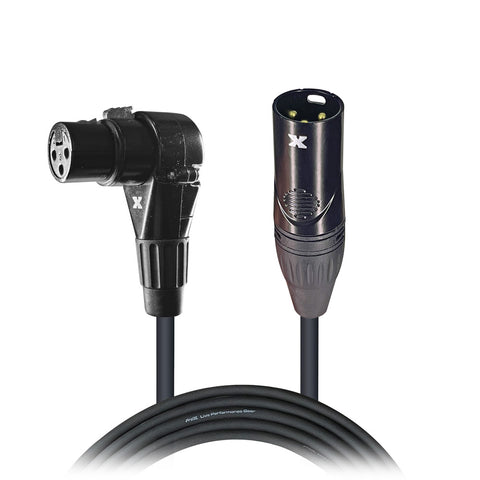 5' Ft High Performance Right-angle XLR-F to XLR-M Audio Balanced Cable