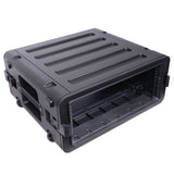 UltronX 4U Rack Air Tight Water Sealed ABS Case with Retractable Pull Out Handle and Wheels